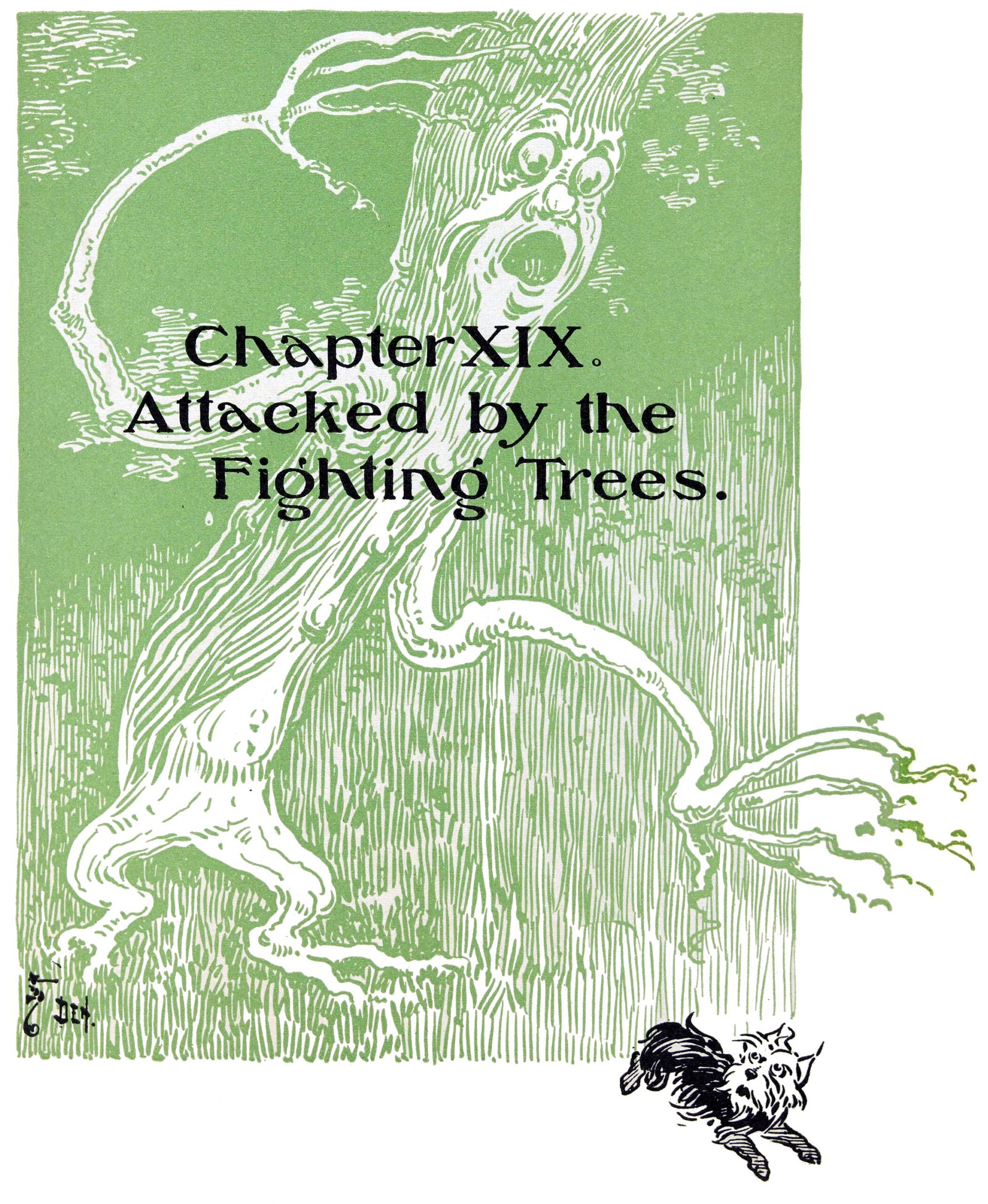 The Wonderful Wizard of Oz Chapter XIX - Attacked by the Fighting Trees